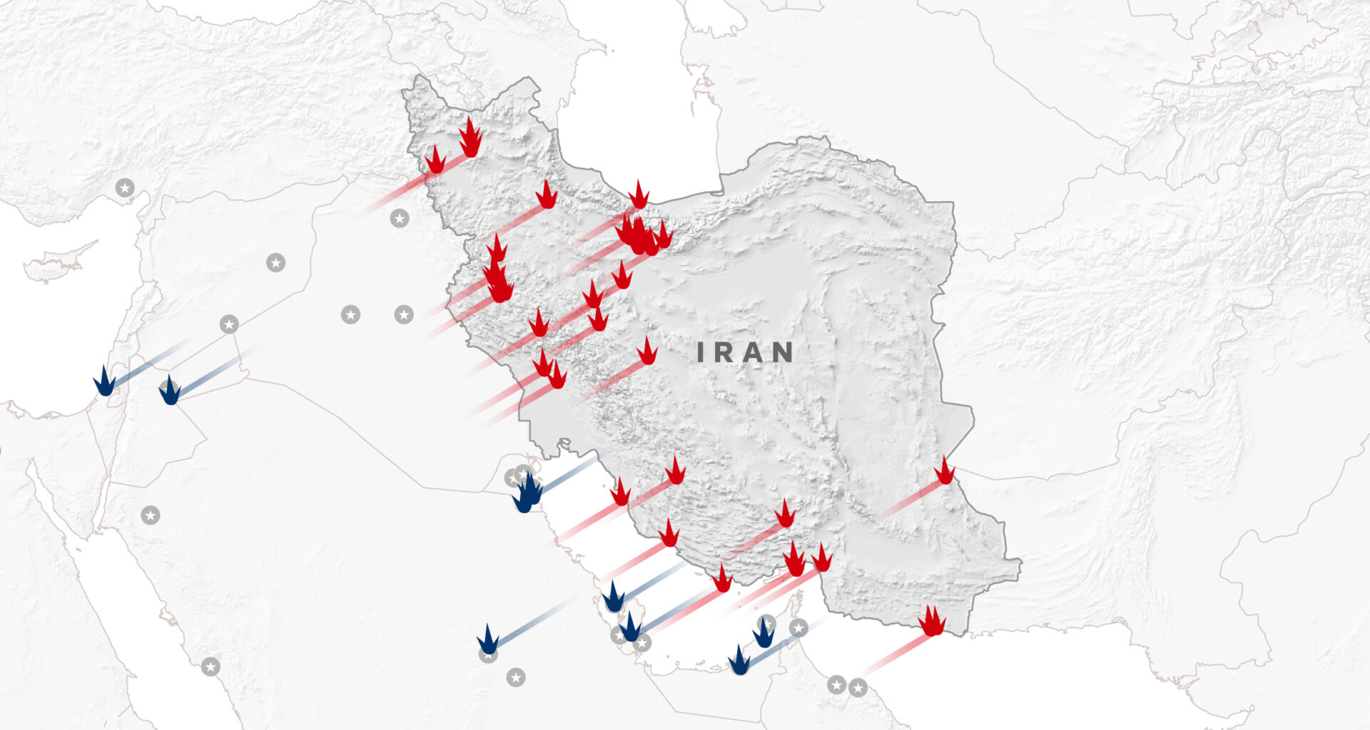 Maps and charts of the Iran crisis