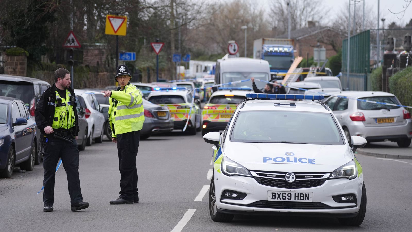The incident happened on Bridge Road, Alum Rock. Pic: PA