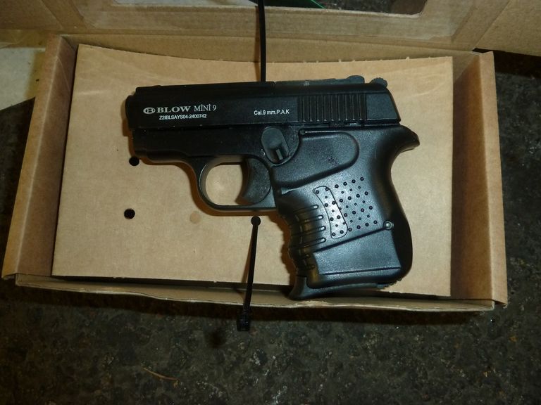 One of the guns seized by Border Force officers. Pic: NCA