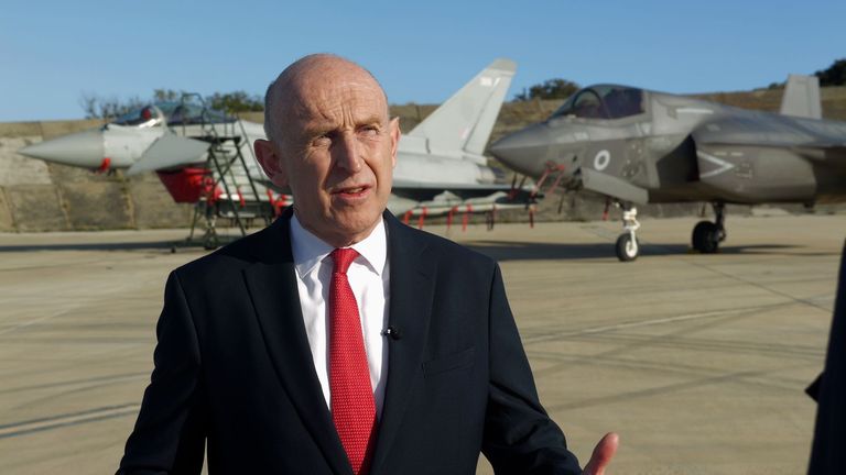Defence Secretary John Healey interviewed at RAF Akrotiri in Cyprus
