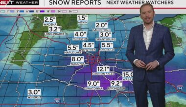 Here are Minnesota snowfall totals as big storm exits state