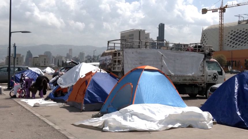 More than 1 million people have been internally displaced in Lebanon since the start of the current conflict.