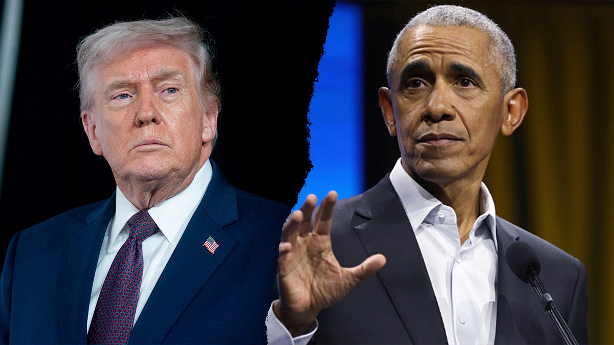 Donald Trump and Barack Obama