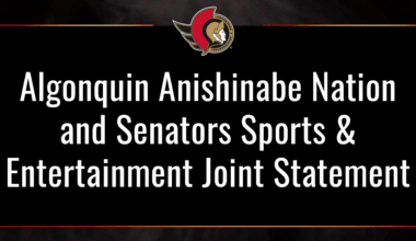 Algonquin Anishinabe Nation and Senators Sports & Entertainment Joint Statement