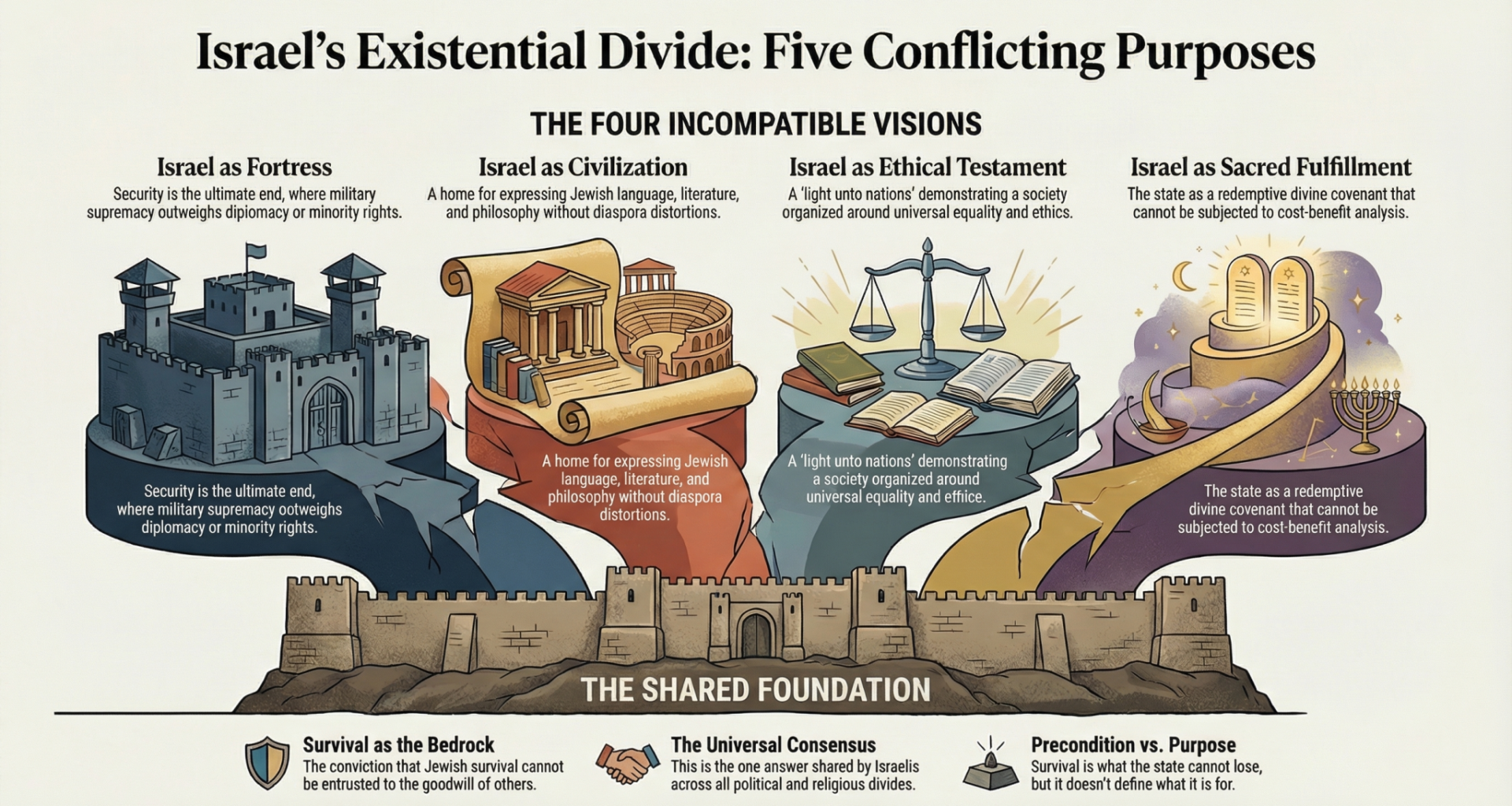 The Blogs: Israel Doesn't Have One Purpose. It Has Five. That's the Problem. | Richard Diamond