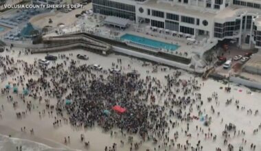 Massive spring break crowd flees Florida beach as "takeover" events cause chaos