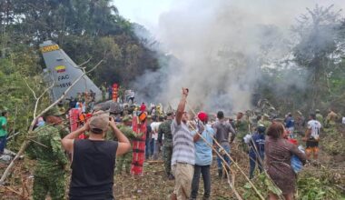 At least 66 killed in military plane crash in Colombia, head of armed forces says : NPR