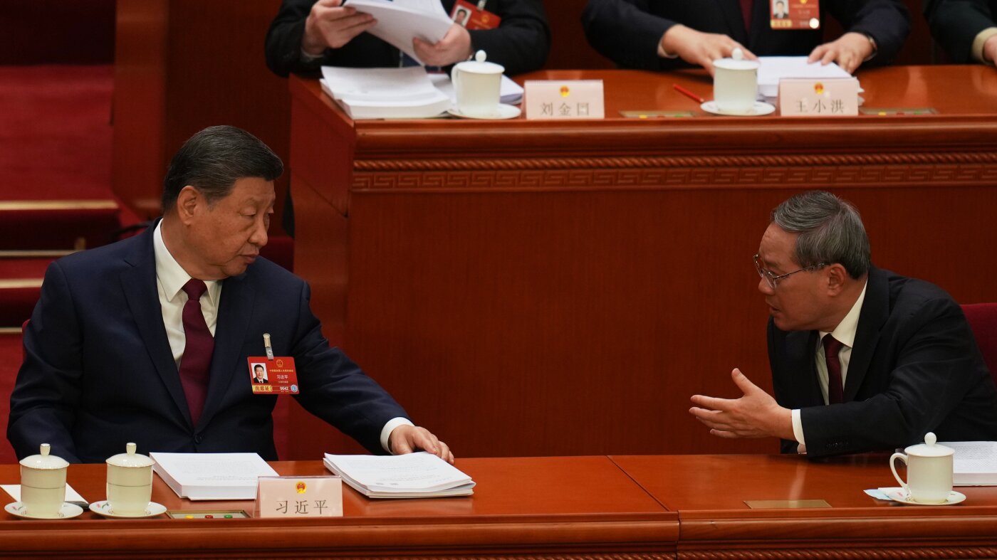 China sets a lower economic growth target of 4.5% to 5% for 2026 as challenges loom : NPR