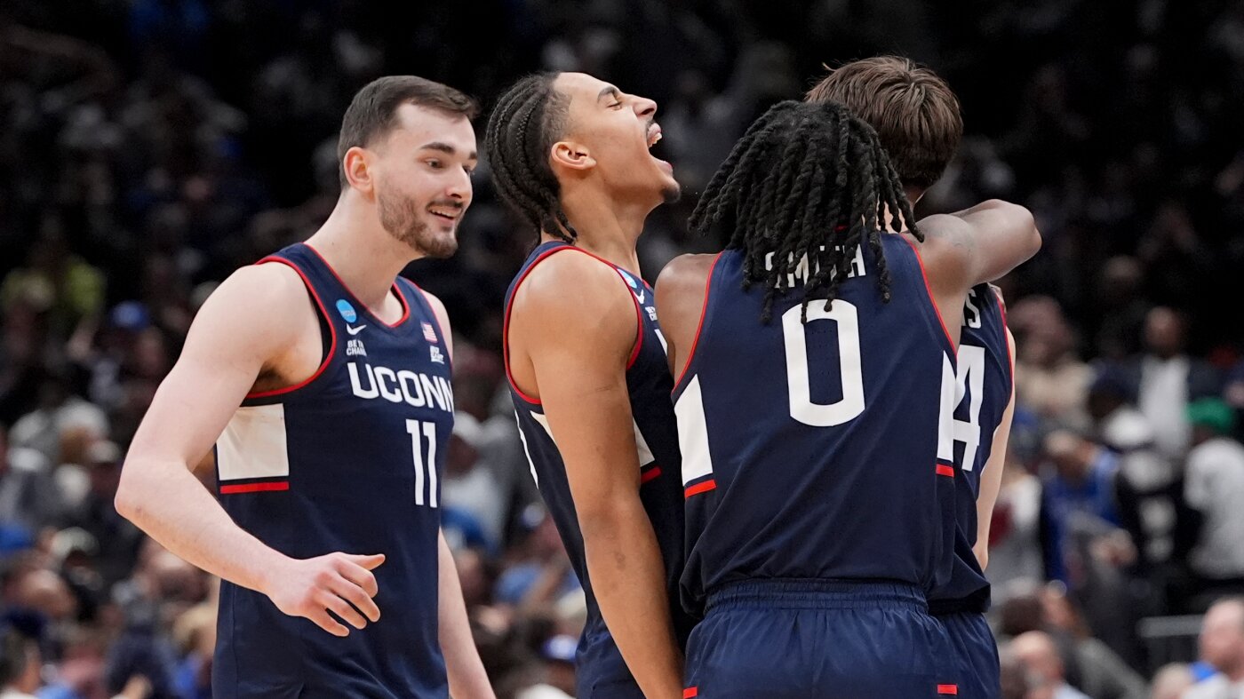 The Final Four is set with UConn stunning Duke to join Illinois, Arizona and Michigan : NPR