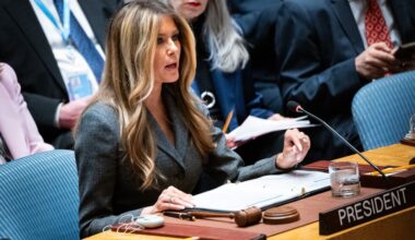 Melania Trump presides over UN Security Council meeting