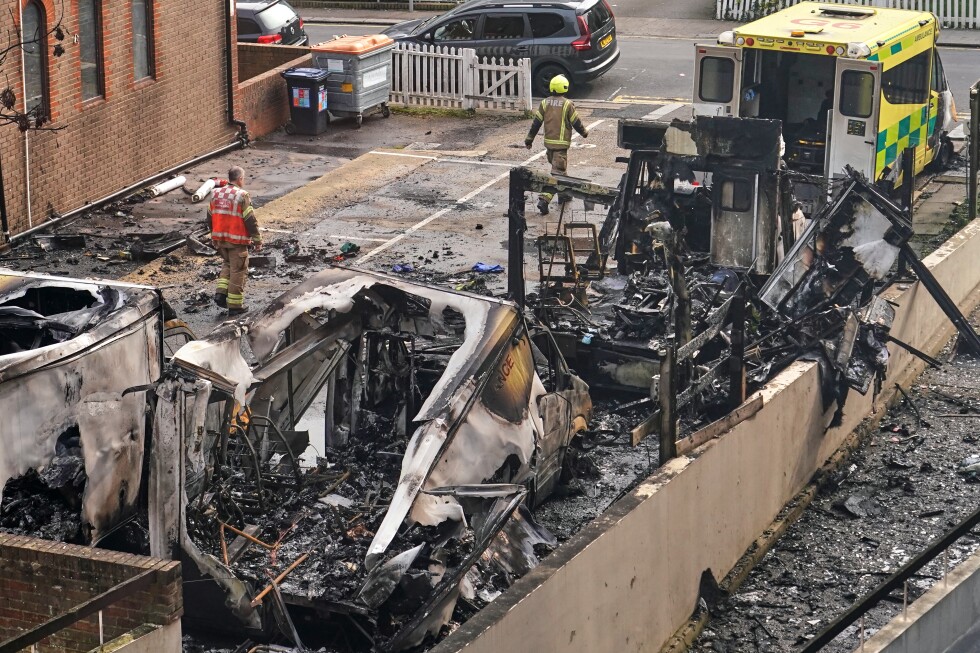 Two men arrested in London over arson attack on Jewish charity ambulances