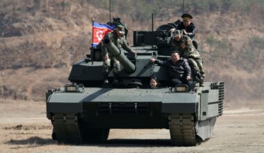 Teen daughter of North Korean leader Kim drives a tank
