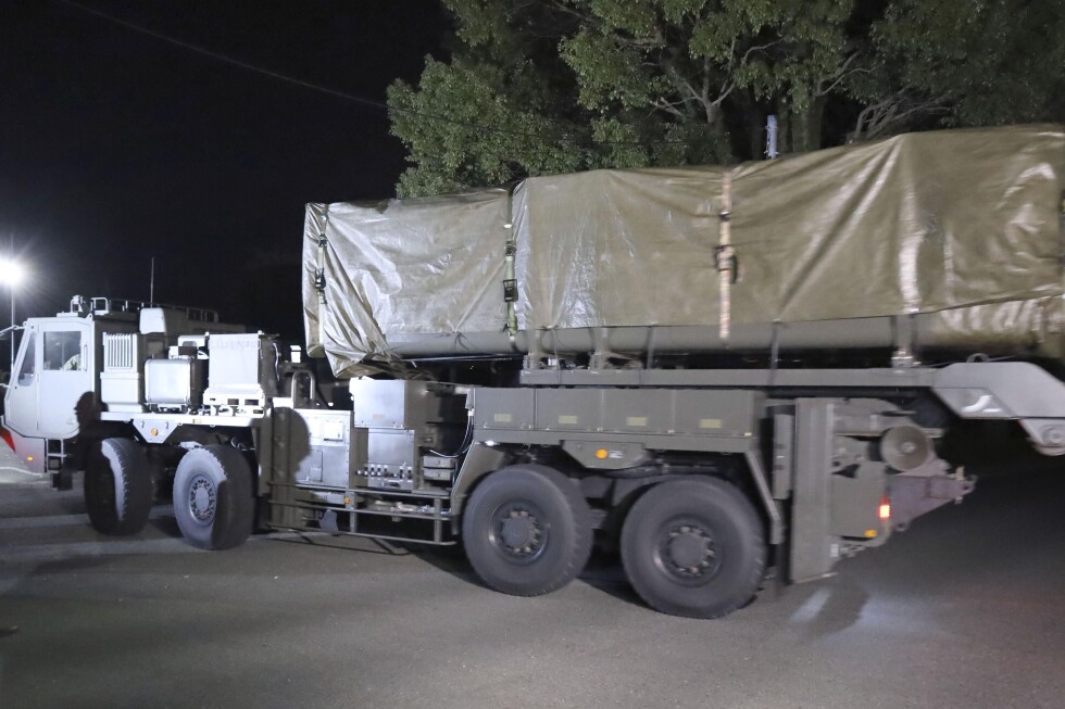 Launchers for Japan's upgraded Type-12 missiles arrive at camp in Kumamoto