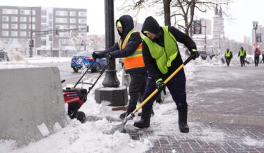 Storms pummel parts of US with snow, high winds and rain