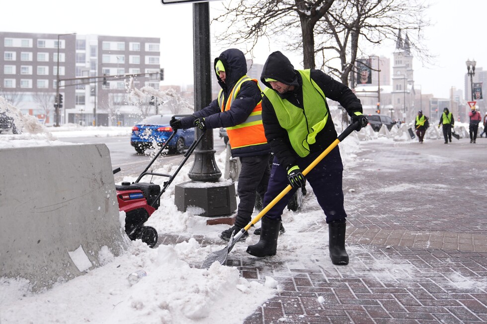 Storms pummel parts of US with snow, high winds and rain