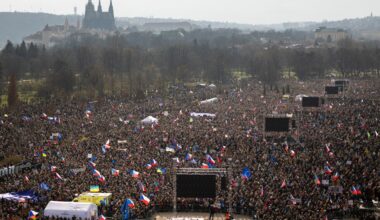 Anti-government rally in Czech capital Prague draws tens of thousands