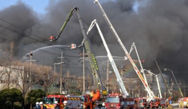 14 confirmed dead in fire at South Korean auto parts plant