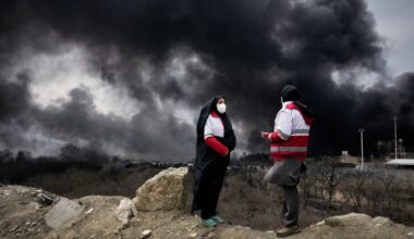 Black rain falls in Iran after strikes on oil facilities. How toxic is it?