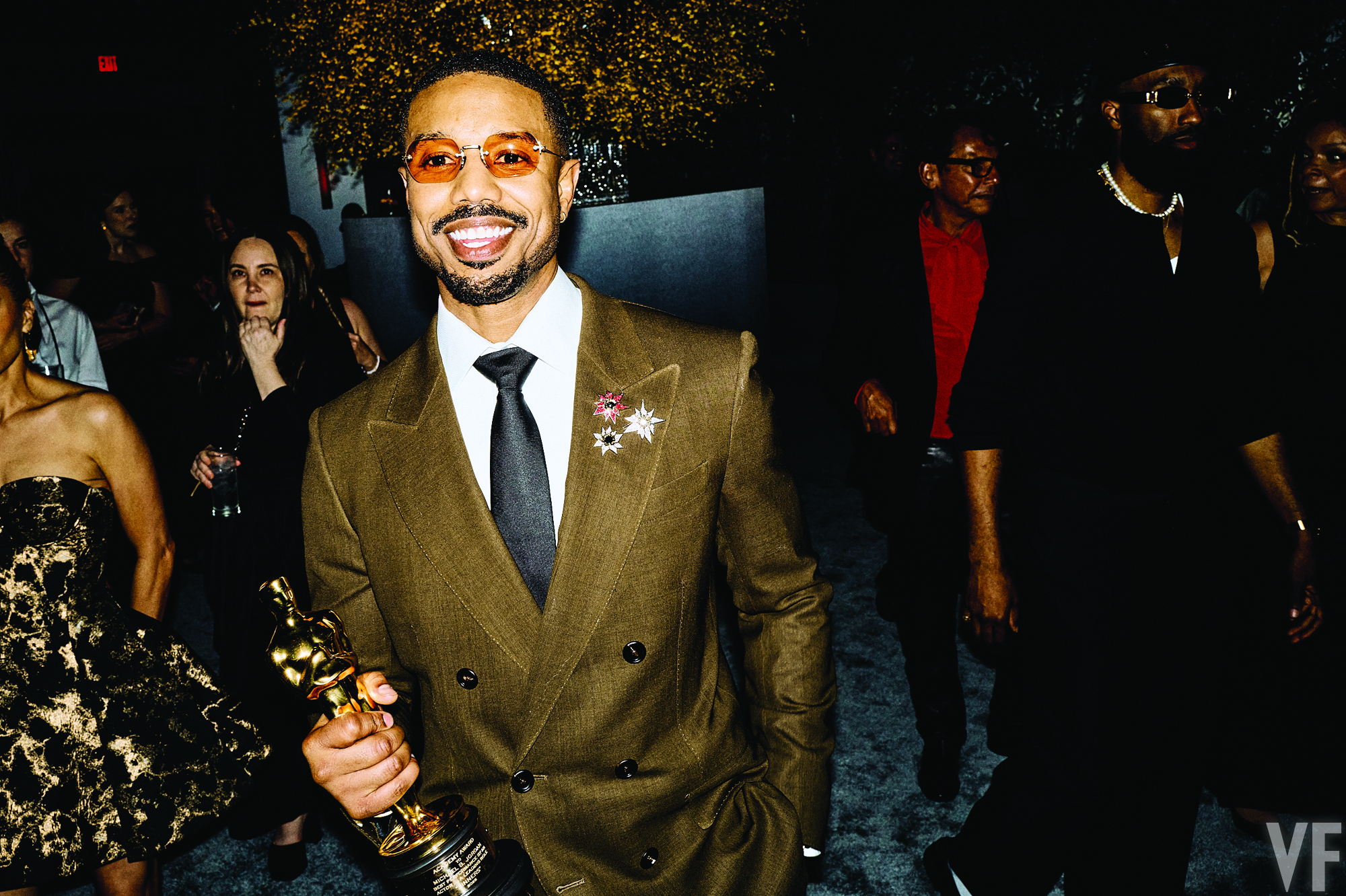 Michael B. Jordan attends the Vanity Fair Oscars after party.