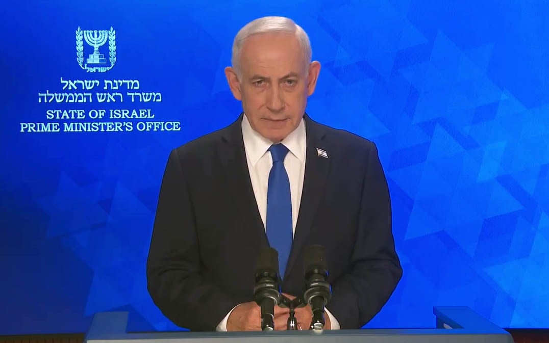 As Air Force strikes Iranian oil depots, PM tells Iranians their freedom is getting nearer