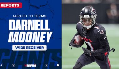 Giants agree to terms with WR Darnell Mooney, pending a physical