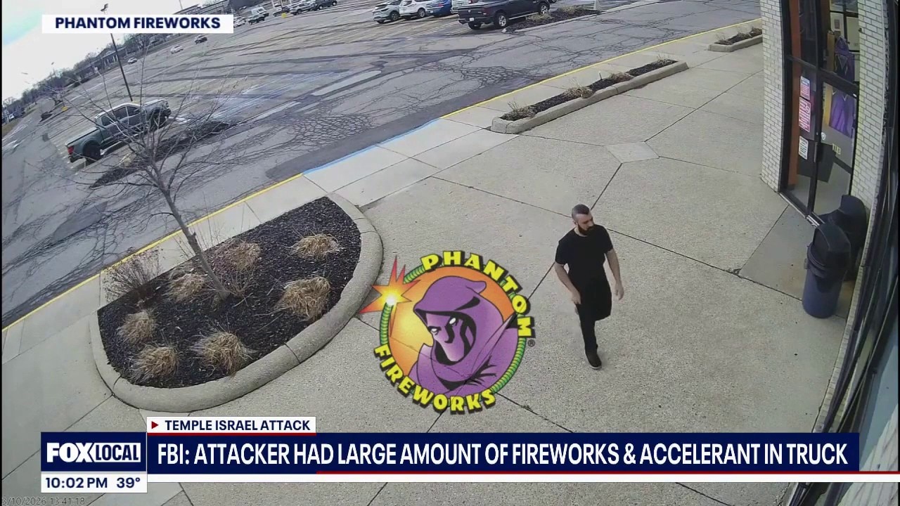 Temple Israel gunman seen on video buying $2K of fireworks before attack