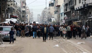 Palestinians protesting the Knesset's passing of the death penalty law exclusively for Palestinians, Gaza City on April 1, 2026. (Photo: Hashem Zimmo/APA Images)
