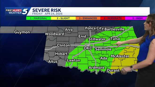 Oklahoma Storm Risk April 24, 2026