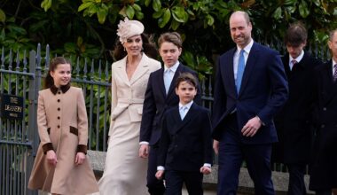 William, Kate and children join traditional royal Easter service at Windsor