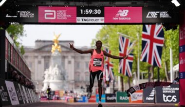 London Marathon 2026 LIVE: Sabastian Sawe runs first sub two-hour race as 59,000 pound streets
