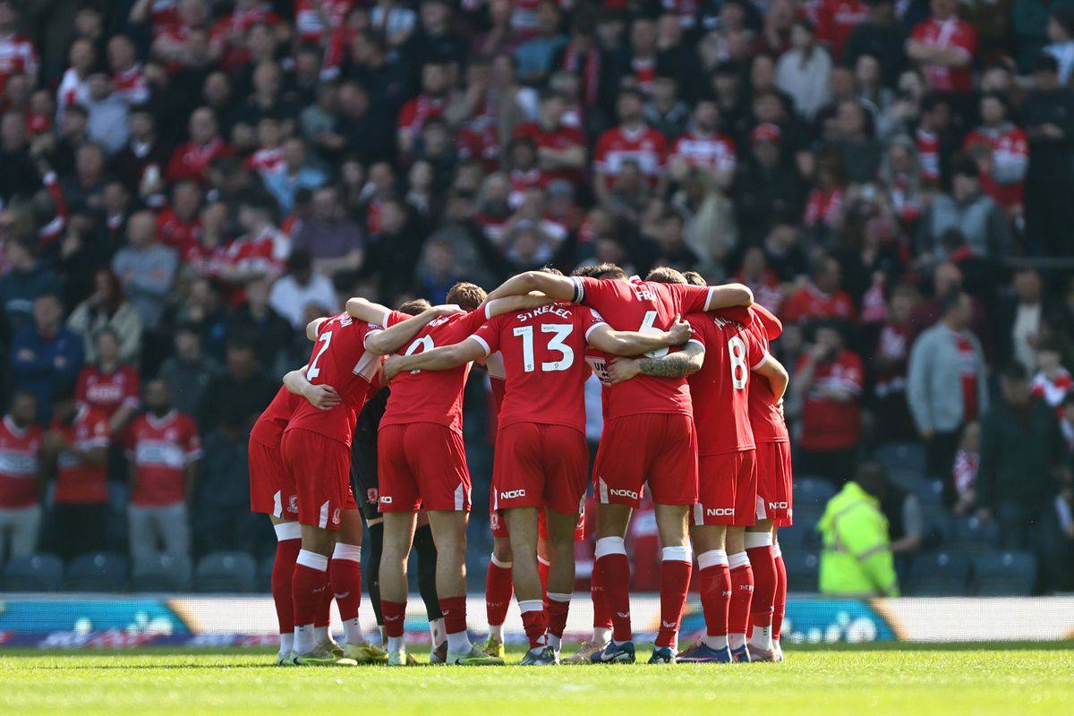 Middlesbrough team huddle