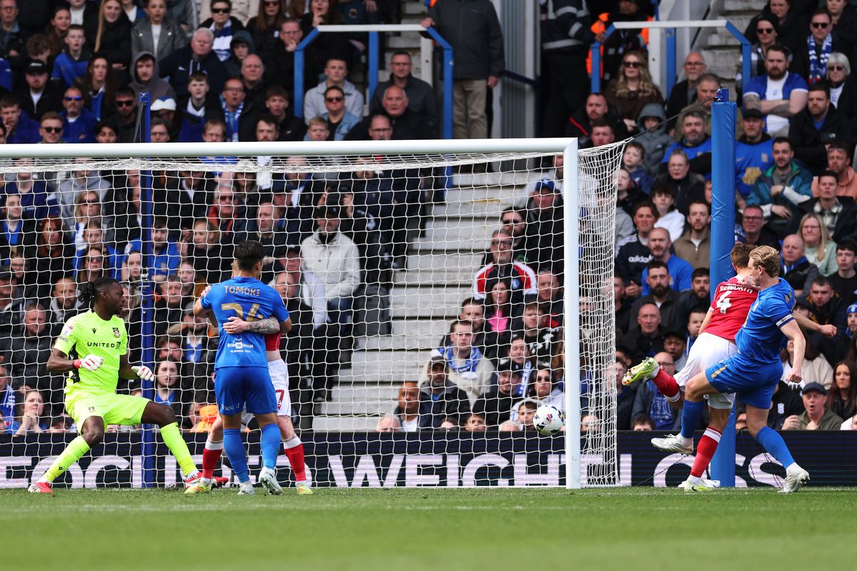 Christoph Klarer of Birmingham City scores his team's second goal