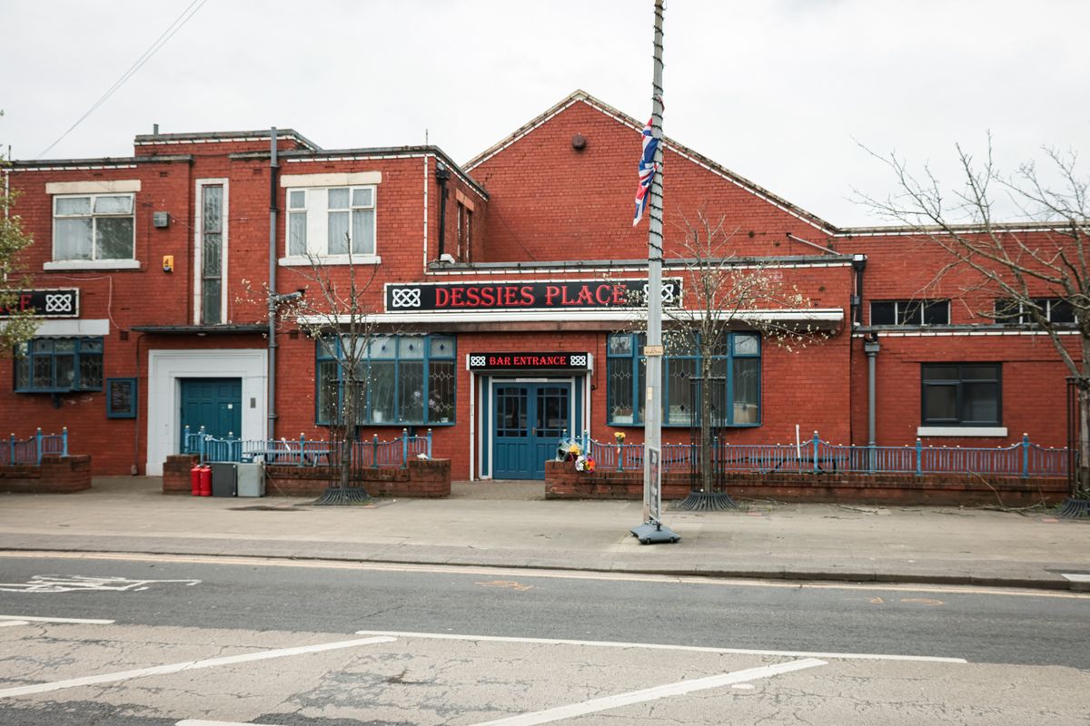 A cordon was put in place around Dessie's Place after the attack