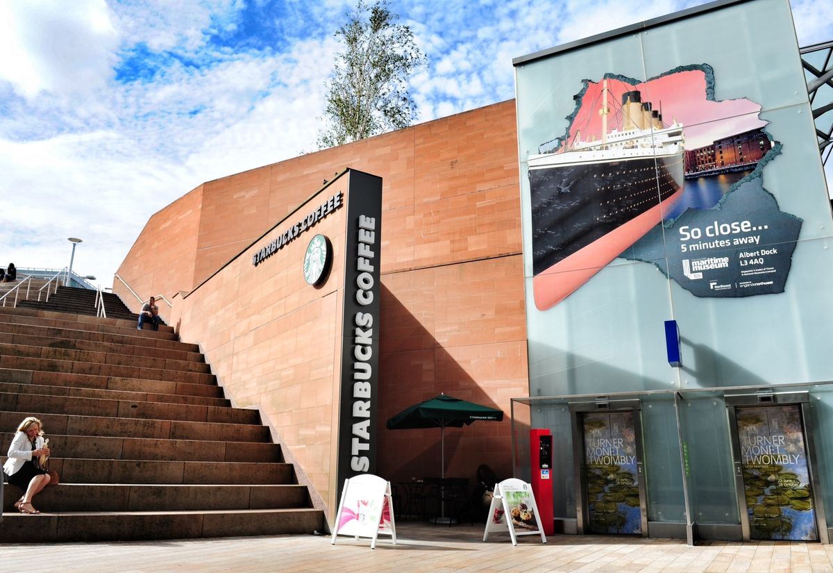 The Starbucks site in Liverpool One