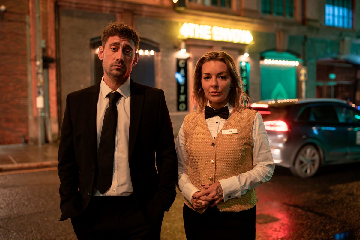Michael Socha and Sheridan Smith