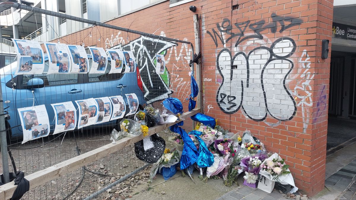 Tributes to Josh Perry left at the scene