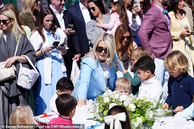 Leavitt attends the 2026 White House Easter Egg Roll