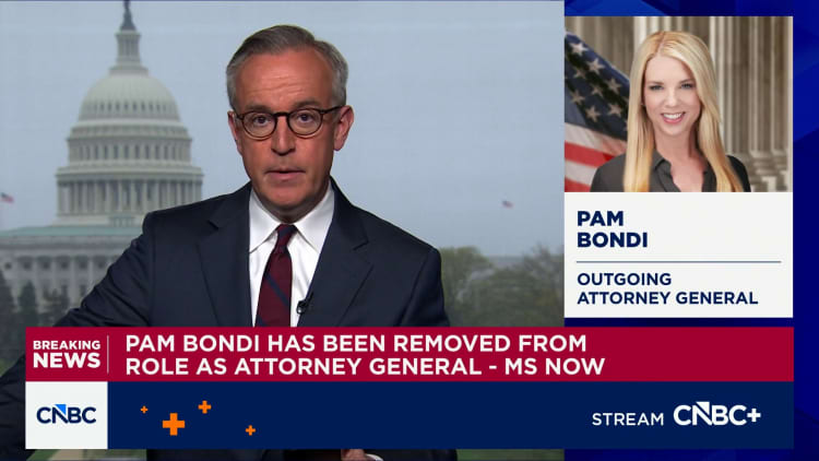 Pam Bondi has been removed from role as attorney general, MS NOW reports