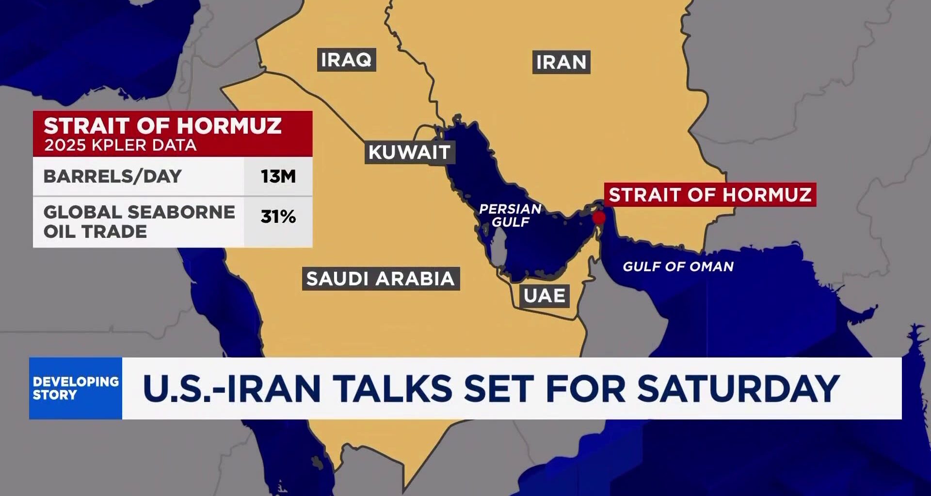 Trump warns Iran over Strait of Hormuz ahead of key peace talks