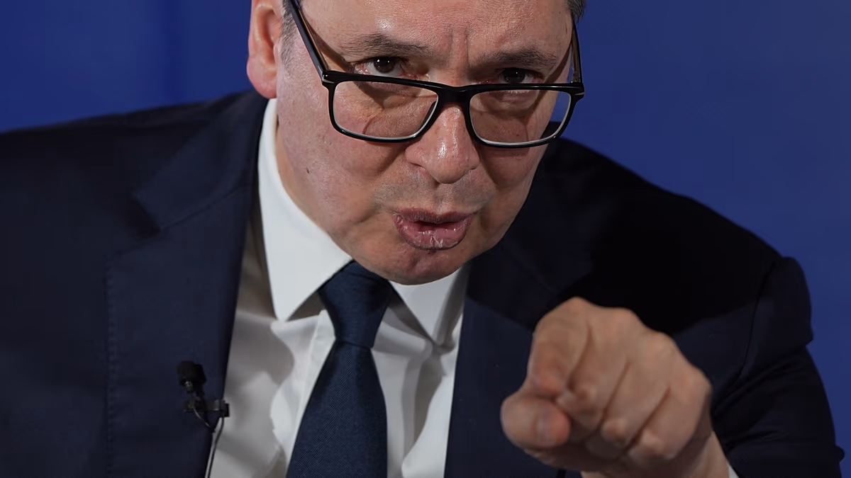 Serbia's Aleksandar Vučić clashes with Péter Magyar over Putin 'godfather' remark