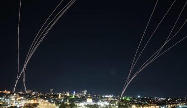 Iran launches biggest salvo of missiles in three weeks at Israel, military officials say