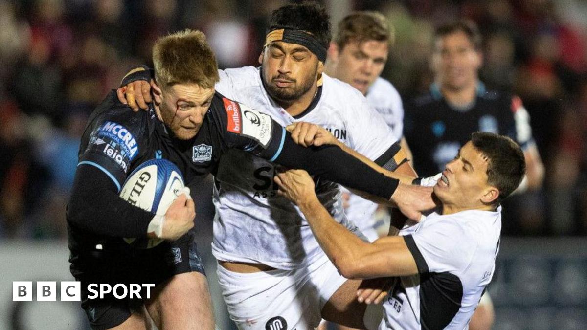 Glasgow Warriors' Kyle Steyn against Toulon in 2024