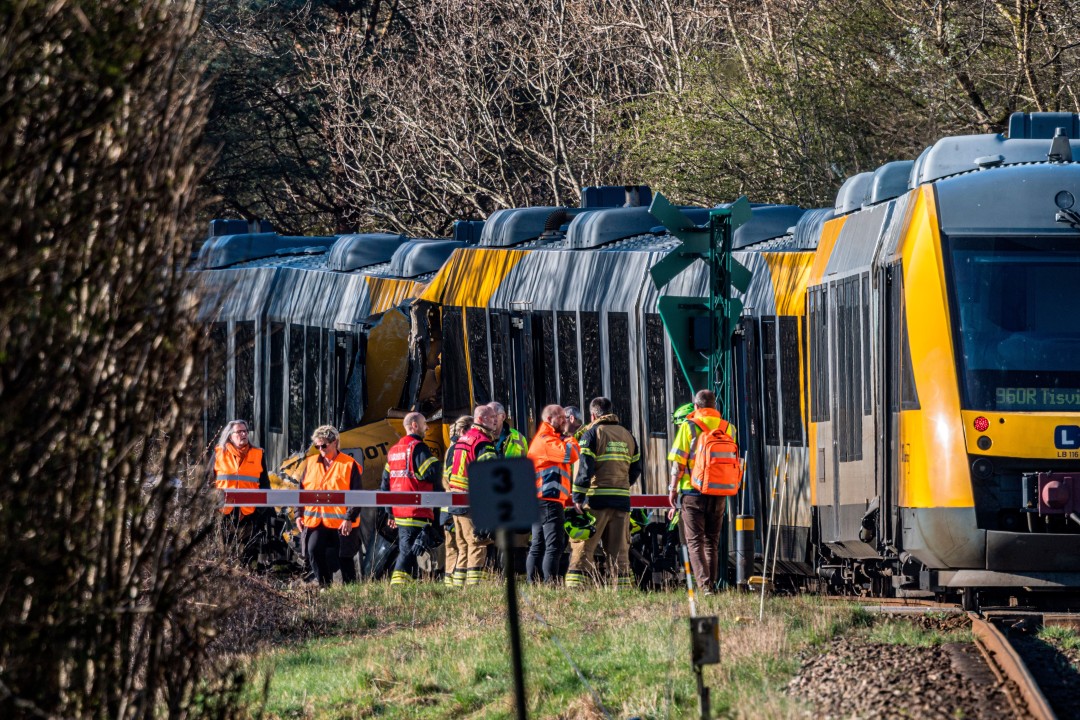 Trains Collide Head-On in Denmark