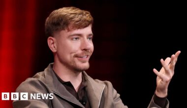 MrBeast's company sued by ex-employee over sexual harassment claim - BBC