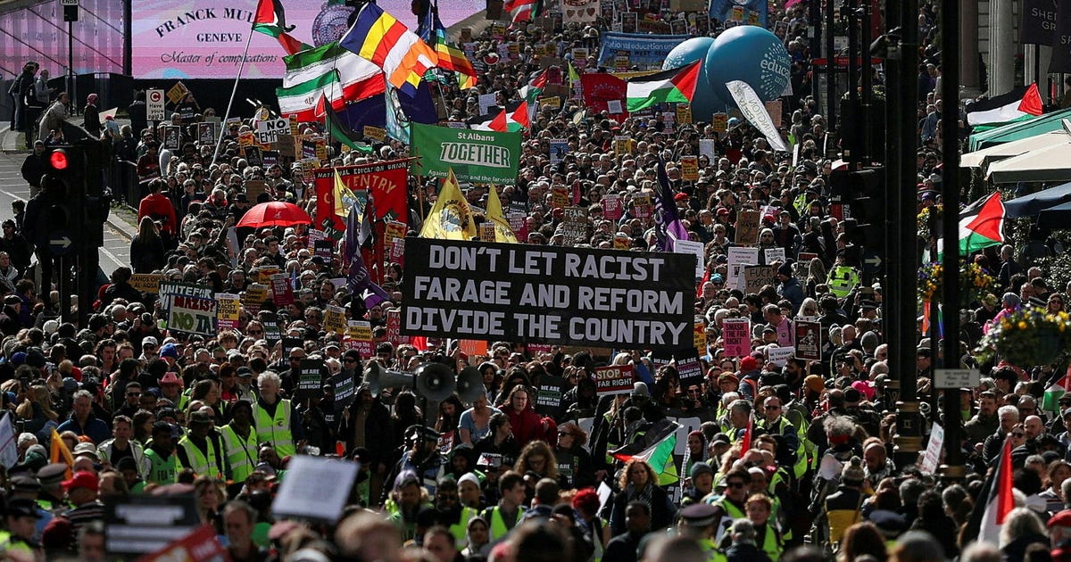 London Held a Mass Rally Against the Far-right. Where Were Britain's Jews?