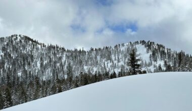The site of the Castle Peak avalanche that occurred on February 17, 2026. 