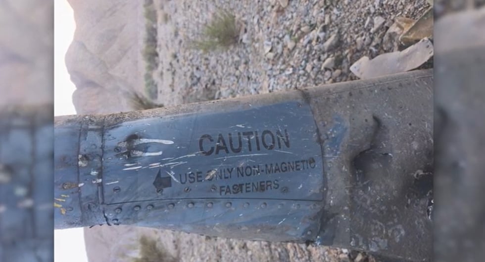 Images from Iranian state media are believed to show fragments of the US F-15 that was shot...