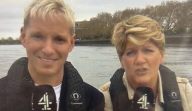 Clare Balding forced to apologise after Oxford cox outburst on live TV