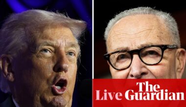 Top Democrat calls Trump ‘extremely sick person’ after president posts death threats against Iran – live | Trump administration