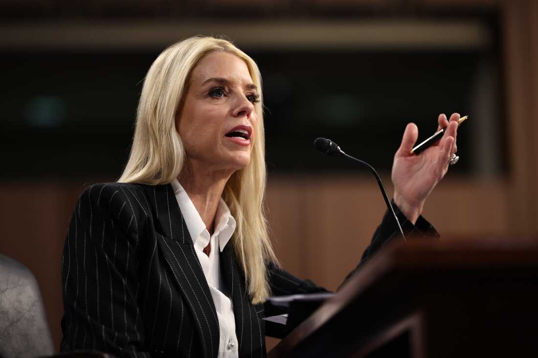 Former Florida Attorney General Pam Bondi testifies before the Senate Judiciary Committee during her confirmation hearing to be the next U.S. attorney general in the Hart Senate Office Building on Capitol Hill on January 15, in Washington, D.C. Bondi, who was nominated by President-elect Donald Trump, defended him during his first impeachment trial in 2020 and publicly supported false claims that the 2020 election was stolen from him. (Photo by Chip Somodevilla/Getty Images)